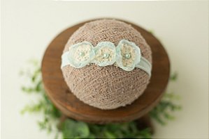 Headband Lorena Azul Tiffany Clarinho