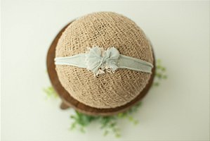 Headband Lacinho Verde Sage