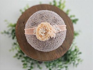 Headband Mara Salmão  (tira de amarrar)