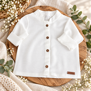 Camisa Cambraia Off White