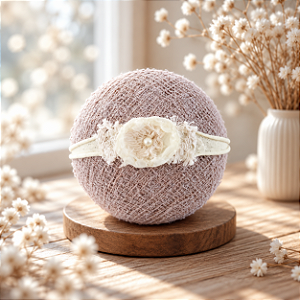 Headband Flor Amarela Clarinho