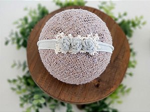 Headband Florzinhas Verde Sage