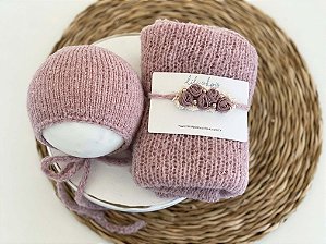 Kit Wrap Mohair Rose