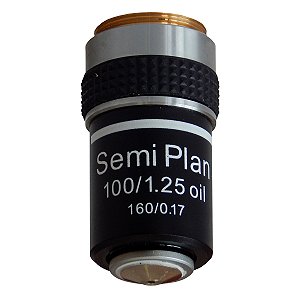 Objetiva 100X Retrátil - Óleo Semi Plana - TA-0213-SP
