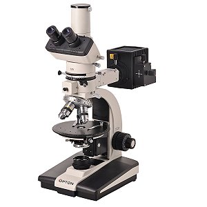 Microscópio Petrográfico Trinocular 40-630x Objetivas Planas -TNP-09-NT