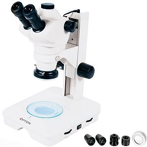 Estereomicroscópio Trinocular 8-200X Ilum Transm Refl LED 2W - TNE-10-TN