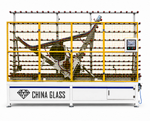Turnover mesa de transferência de vidros automática p/ linha de Lapidação China Glass