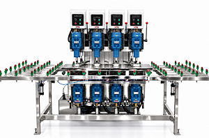 Furadeira 4 Posições com duplo cabeçotes semi- automática c/ opcional 100% automática