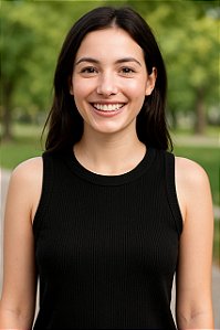 Regata Cropeed Preta Canelada