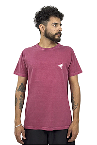 Camiseta Regular Rosa Estonada