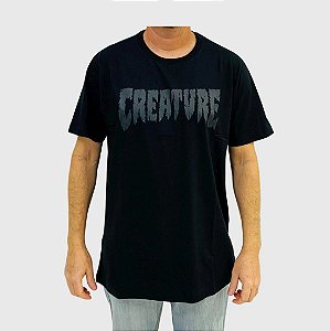 Camiseta Creature Shredded Preta