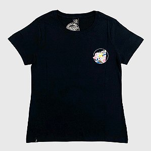 Camiseta Feminina Santa Cruz  Delta Dot Preta