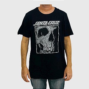 Camiseta Santa Cruz Street Creep Framed Front SS Preto