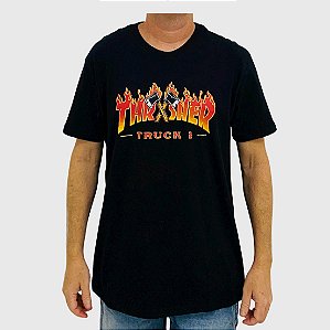 Camiseta Thrasher Truck 1 Logo Preto