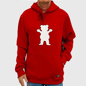 Moletom Grizzly Og Bear  Com Capuz Vermelho