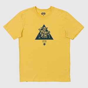 Camiseta  Element Manga Curta Yoda Amarelo