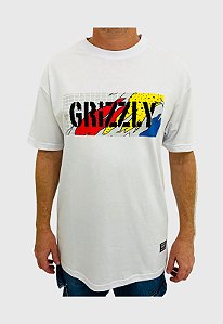 Camiseta Grizzly All That Stamp Branca Masculina