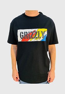Camiseta Grizzly All That Stamp Preta Masculina