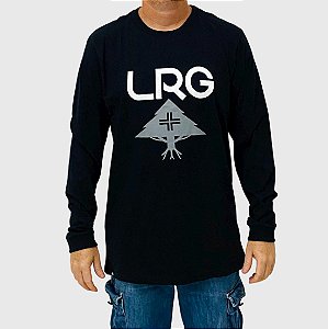 Camiseta LRG Manga Longa Stack Logo Preto