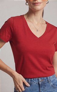 Blusa Feminina Ana Decote V Viscolycra
