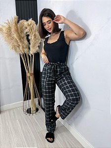 Pijama Calça Xadrez Moon