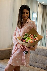 Pijama Chemise Sedinha Estrelas