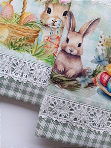 Kit Pano de Prato Tema Páscoa - Modelo 13