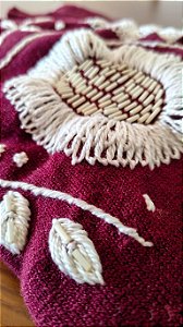Blusa Tricot Modal Marsala Bordada
