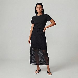 Saia Midi Renda