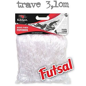 Rede para Gol Trave Oficial Futebol de SALÃO Cristal - FUTSAL (par)