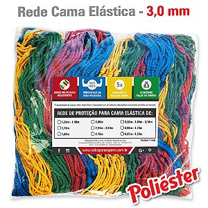 Rede para Pula Pula Cama Elástica Colorida - 3,0mm Poliéster