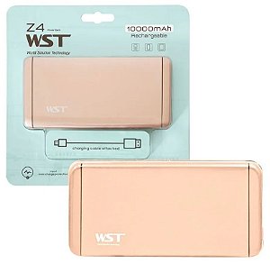 CARREGADOR PORTATIL 10,000MAH DOURADO GOLD WST-Z4