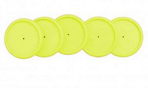 REFIL DISCO E ELASTICO AMARELO NEON 31MM CADERNO INTELIGENTE