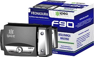 FECHADURA ELETRICA SOBREPOR 12V PRETO IPEC F90