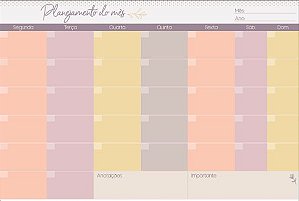 BLOCO PLANNER MENSAL AMANHECER BM 91 CARTOES GIGANTES