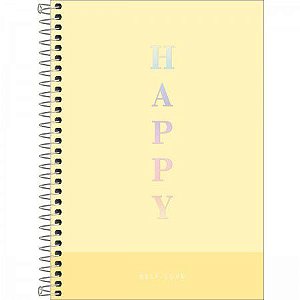 CADERNO CD ESPIRAL 1/4 80F HAPPY TILIBRA