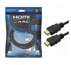 Cabo HDMI Macho 1.4 3D Basic 2,0M Pix - 018-0214