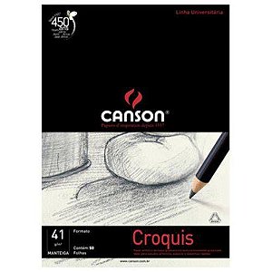 Bloco Canson A2 Manteiga Croquis