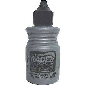 Tinta Para Carimbo 40ml Preta Automatico Radex