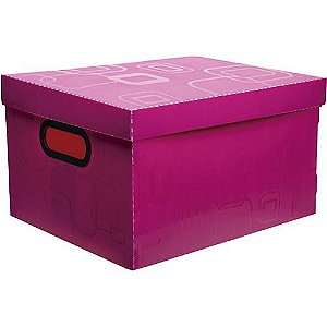 Caixa Organizadora Dellosmile Pequena Rosa Pink