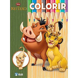 LIVRO DISNEY COLORIR GRANDE - O REI LEAO BICHO ESPERTO