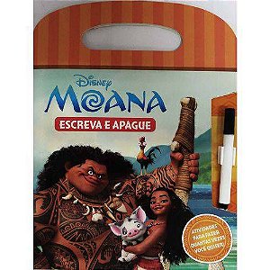 LIVRO DISNEY ESCREVA E APAGUE-MOANA(BICHO ESPERTO)