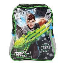 MOCHILA ESCOLAR MAX STEEL G 18M (064955-00)(SESTINI)