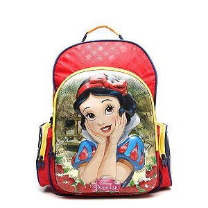 Mochila De Costas Dermiwil Branca De Neve Vermelho