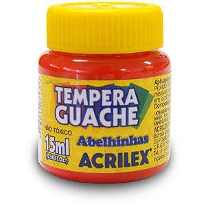 Tinta Guache 015ml Vermelho Fogo Acrilex