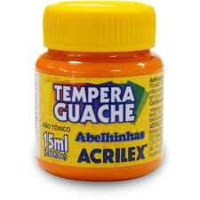 Tinta Guache 15ml. Laranja