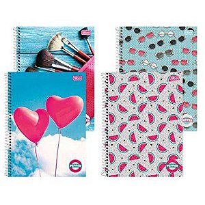 Caderno Pepper Fem Tilibra 10m Capa Dura