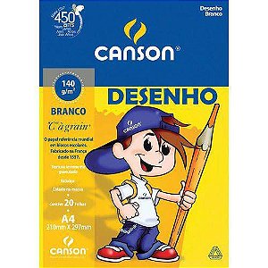 Bloco de Desenho Canson A4 Branco