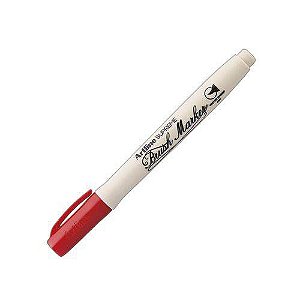 Caneta Brush Pen Artline Vermelha Tilibra