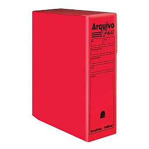 ARQUIVO MORTO 35X25X13  VERMELHO  POLIBRAS  40707